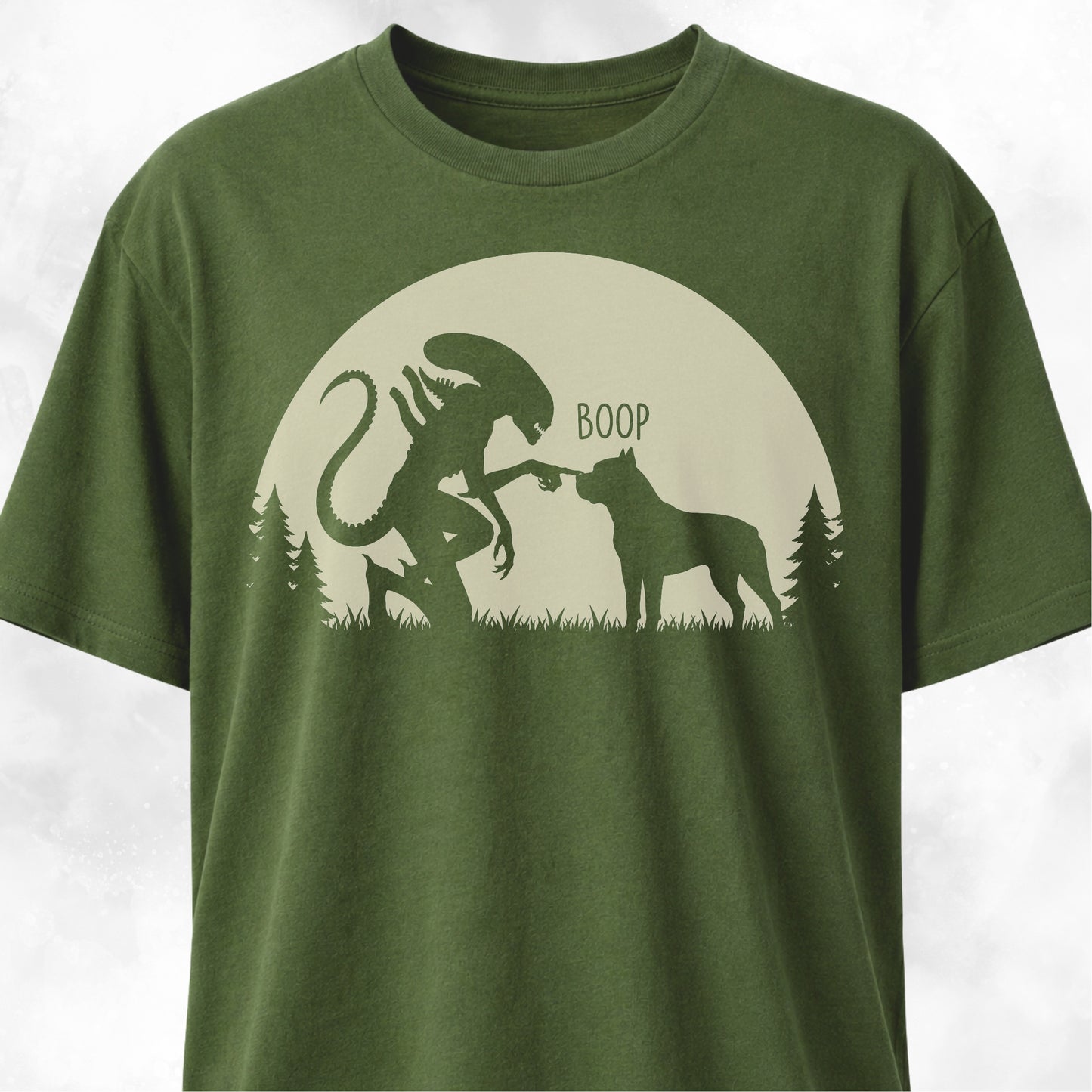 Alien Xenomorph Booping Cane Corso T-Shirt