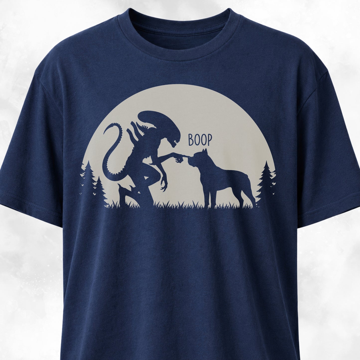 Alien Xenomorph Booping Cane Corso T-Shirt